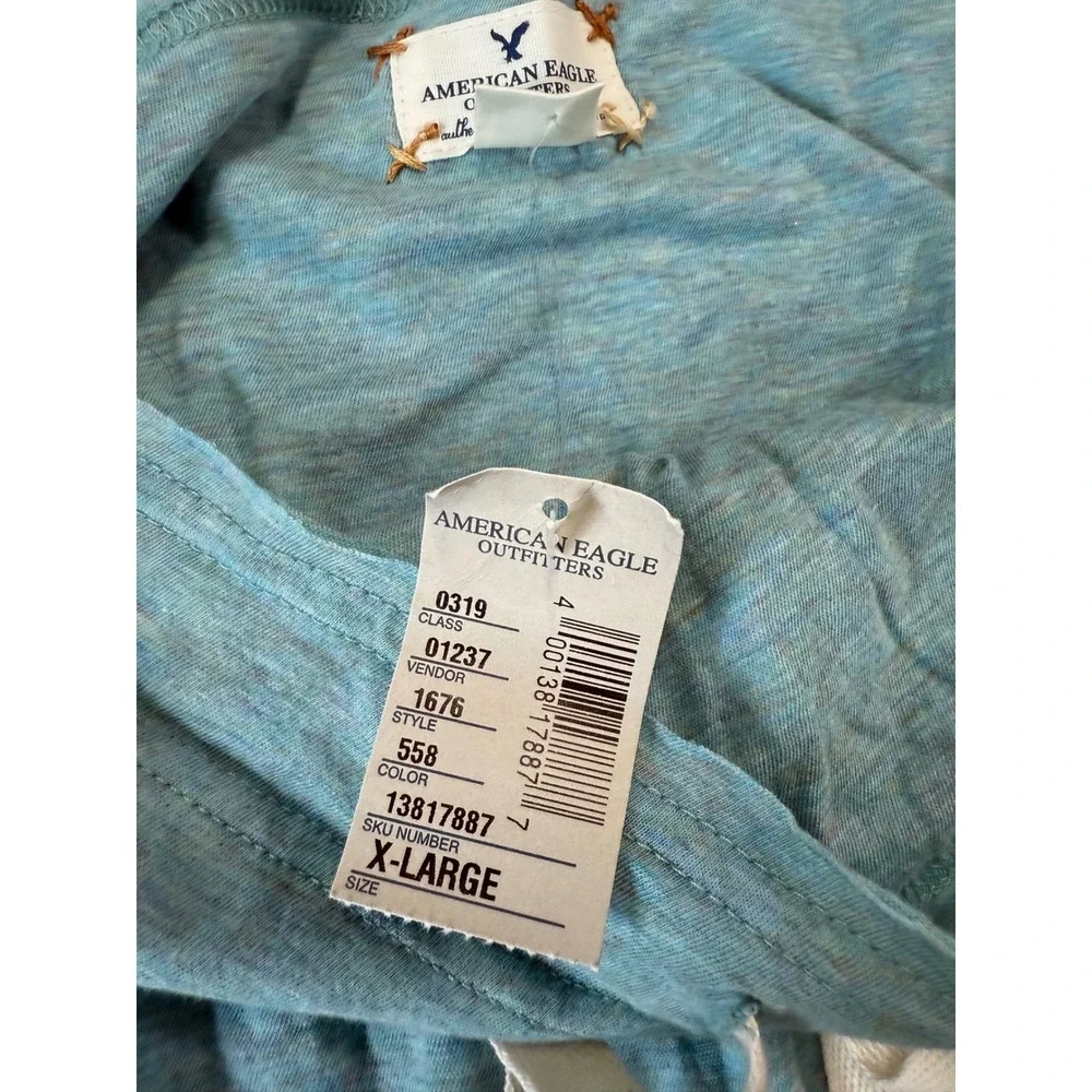 NWT American Eagle Tiered Maxi Skirt Size XL Teal Cotton Boho